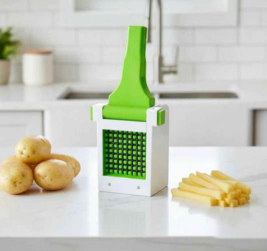 Semi-Automatic Vegetable Slicer – Plastic Body, Stainless Steel Motor, Ideal for Onion, Ginger & Potato Cutting