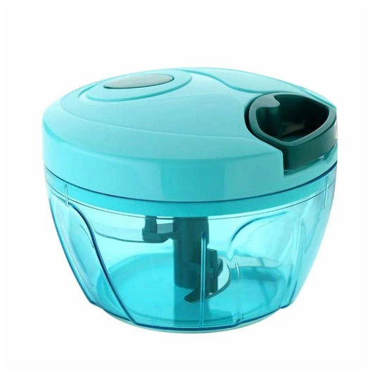 Manual Vegetable Chopper & Food Processor – 3 Blade, Easy Pull String, 900 ml